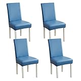 ♥ Matériel: Ces housse de chaise salle à manger sont faites de doux cuir. Haute élasticité, doux et anti-rides, durable et de longue durée, protégeant votre chaise de glisser. Rafraîchissez votre décoration intérieure! [REMARQUE: LA COULEUR DES PRODUITS AFFICHÉS PEUT ÊTRE LÉGÈREMENT DIFFÉRENTE DU PRODUIT RÉEL EN RAISON DES DIFFÉRENTS APPAREILS DE CAMÉRA ET DES EFFETS D'AFFICHAGE.]