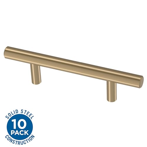 Franklin Brass Puxador de armário P01026Z-CZ-B Bar 5-1/16 polegadas, 128 mm, pacote com 10, champanh