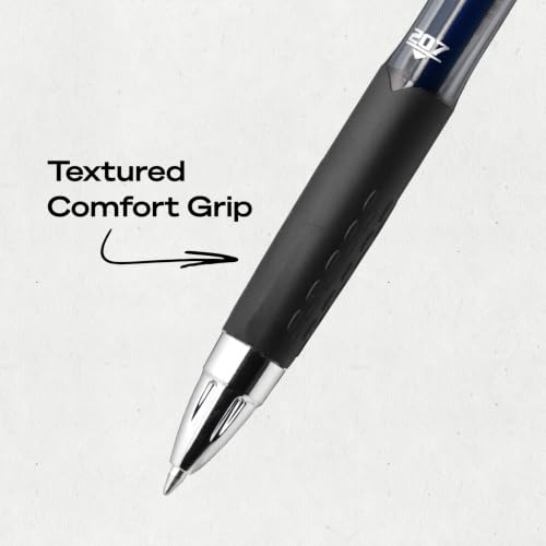 Image of Uniball 207 Gel Pens, Blue Ink, 0.7mm Medium Point, Retractable, 5 Count, Smooth Writing, Fraud-Resistant, uni Super Ink