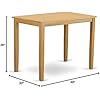 East West Furniture Juego De 3 Piezas De Altura De Mostrador, Muebles: Mesa Y 2 Sillas De Altura De Mostrador