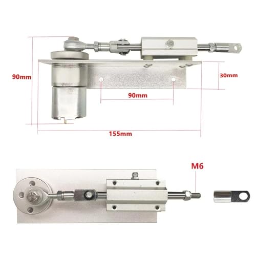 Actuador lineal alternativo de 12V y 24V CC para transportador mecánico 4