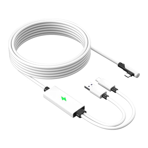 20FT Link Cable Compatible for Oculus Quest 2, Quest 3, Fast Charging and High Speed 5Gbps Data Transfer, USB 3.1 to USB C Compatible for Virtual Reality Headset Accessories, 6m