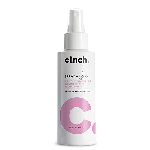 Spray + Glow – 5 in 1 Hydrating Face Mist - Moisturiser, Primer, Illuminator, Pore Minimiser, Reduces Fine Lines | Normal to Combination Skin