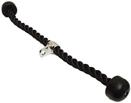 Fitness Health FH Heavy Duty Tricep Rope Bodybuilding Gym Pull Down Multi Gym Cable Attachment