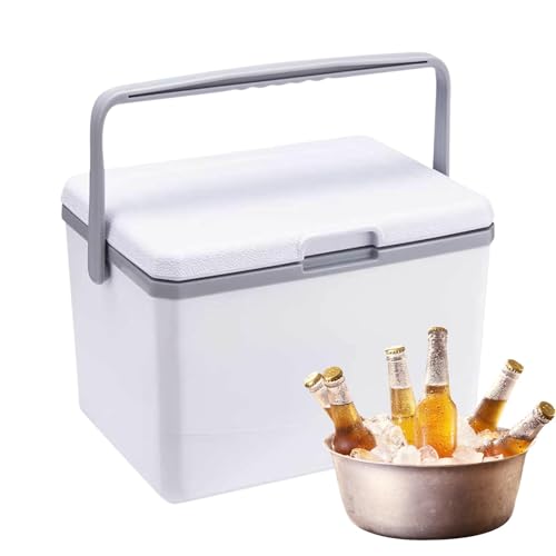 XIAOXIAOYU Enfriador de hielo para camping, hielo de viaje, 5 L, multifuncional, aislante, con almacenamiento de hielo, resistente para camping