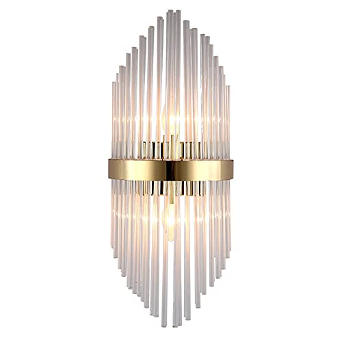 Appliques murales cristal LED luminaire postmoderne doré luxe