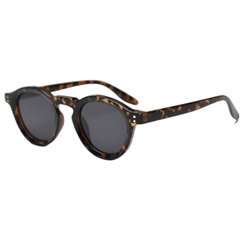 Lunettes de soleil polarisées rétro rondes en TR90 pour homme et femme