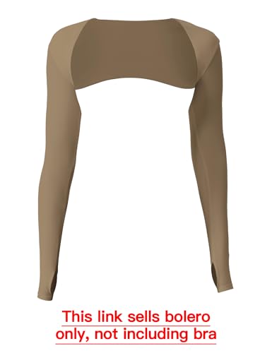Image of YEOREO Women Crop Top Long Sleeve Bolero Open Front Workout Cropped Shirts Sports Shrug