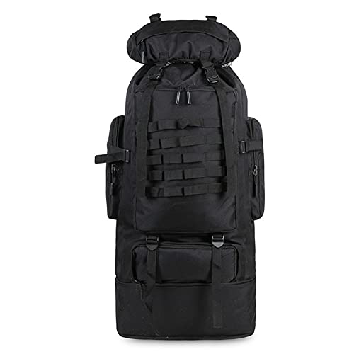 Egurs Sac à dos de randonnée de 100 L - Grande capacité - Sac à dos de camping, randonnée, voyage - Imperméable - Camouflage - Pour homme et femme - Militaire - Tactique - Sac à dos de voyage Cover