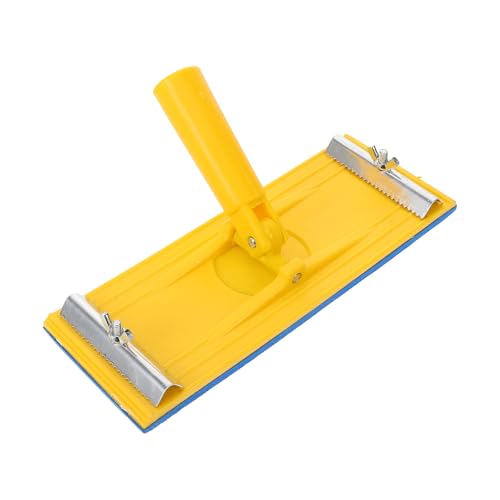 Operitacx Ponceuse Manuelle pour Bois Support Rotatif 360° et Tige Télescopique 22,5 X 8,5 Cm, Porte-papier de Verre Portatif, Outils de Ponçage et Polissage pour Cloisons Couleur Aléatoire