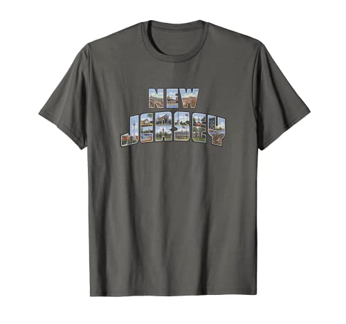 New Jersey T-shirt rétro vintage NJ T-Shirt