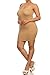 ICONOFLASH Women's Nylon Seamless Long Cami Slip Dress, Plus Size and One Size