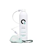 Fabricado en Reino Unido. ClearO2 - Lata de oxígeno para respiración con máscara y tubo (15 L)