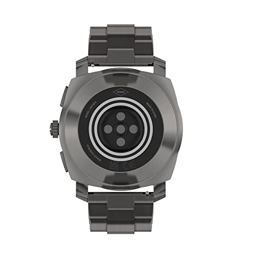 Fossil Machine Gen 6 Hybrid 45Mm Stainless Steel Smart Watch, Color: Smoke (Model: Ftw7070) #TOP4