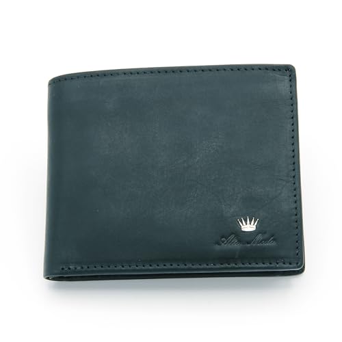 Alta Moda PORTAFOGLIO UOMO – Portafoglio Uomo in Cuoio con