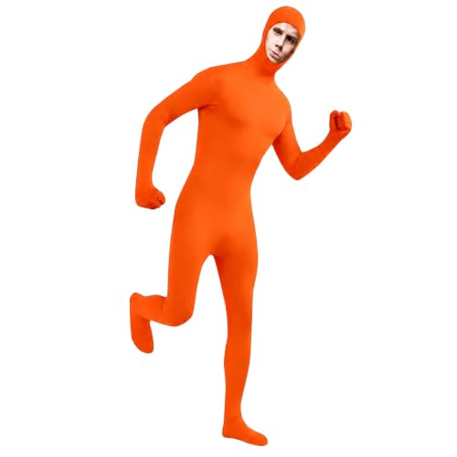 Women and Men Spandex Open Face Bodysuit Costume Adult Halloween Cosplay - image 1