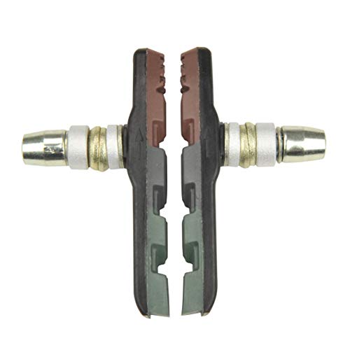 FISCHER 85188 Bremsschuhe | Bremsbeläge | für V-Bremse und Cantilever-Bremse | für Fahrräder und E-Bikes geeignet | DIN EN 14766 | 2 Stück, Schwarz