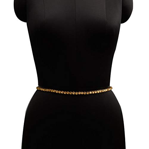 Elegant Silver Waist Belt for Women