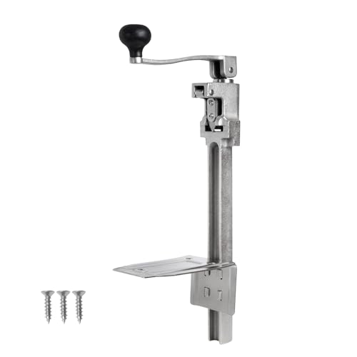 Commercial Can Opener Heavy Duty for 11100, 19”/48cm Heavy Duty Table Manual Industrial Can Opener for Cans Up to 13”Tall, Commercial Can Openers with Plated Steel Base Stainless Steel Blade