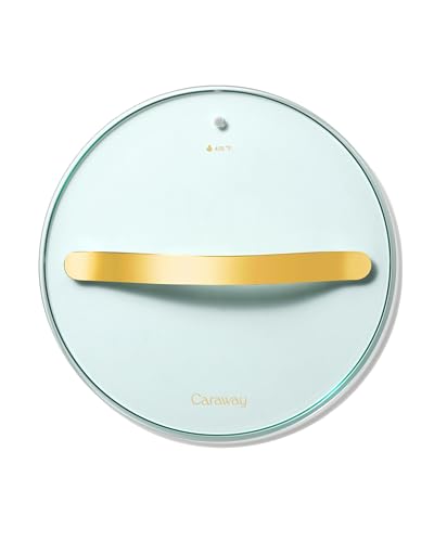 Glass 6" Glass Lid For Pots & Pans - Made With Tempered Glass - Sized to Fit Caraway Ceramic-Coated & Stainless Steel Cookware - Gold