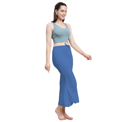 Image of Amazon Brand - Anarva Women Cotton Blended Saree Shapewear Regular Petticoat Skirt For Saree