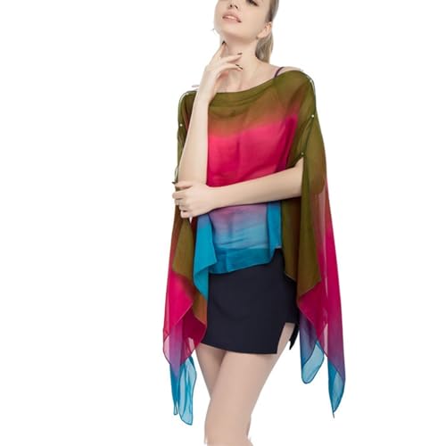 Women's Chiffon Scarf Fall Cover Up Summer Beach Boho Soft Fashion Thin Spring Lightweight Pashmina