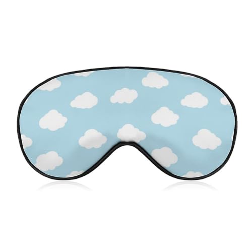 アイマスク 睡眠アイマスク 青空 雲 柄 目隠し 軽量 柔らかい 持ち運びやすい 通気性 調整可能 遮光 安眠 圧迫感なし 洗濯可能 おしゃれ かわいい 旅行 出張用 昼寝 仮眠 飛行機 快眠 男女兼用