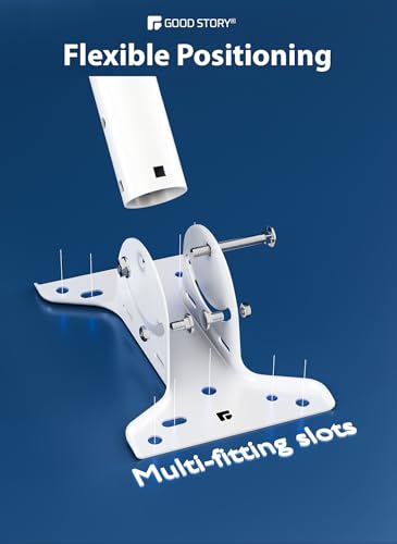 Image of Universal Antenna Mount 2-Pack, Heavy-Duty Reversible J-Pole. Wall /Pole Mount for Outdoor Antennas, Wireless Bridge, Point to Point, WiFi Extender, Starlink, Weather Proof. (UB-AM) (GS-1155TX)