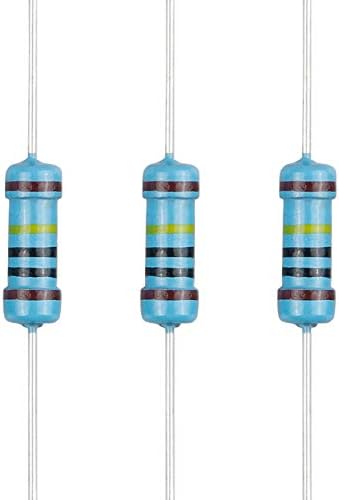 100pcs 1M ohm Resistor 1/2w ±1% Tolerance Metal Film Fixed Resistor