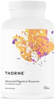 Thorne Advanced Digestive Enzymes (formerly Bio-Gest) - Plus Gallbladder Support, Blend of Digestive Enzymes to Aid Digestion - 180 Capsules - 90 Servings
