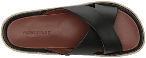 Aerosoles Women's Day Wedge Sandal, Black, 7 | Image 4