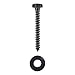 1/4 x 2 (100 Pack) Lag Screw Kit, 100 Screws and 100 Washers, Ceramic Black Ruspert Coating for Exterior Use, Meets ASTM A307 and ASME B18.2.1, Industrial/Commerical Grade by Makers Bolt