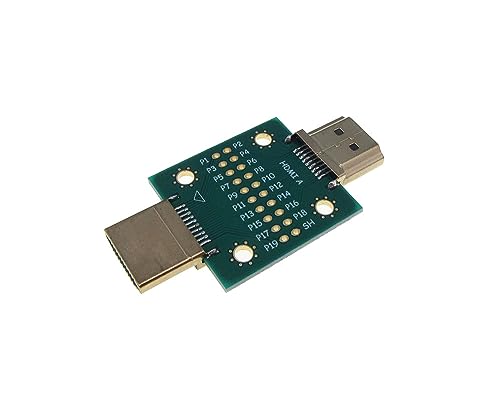 Conector HDMI macho a macho placa breakout 19P Tipo A miniatura 1