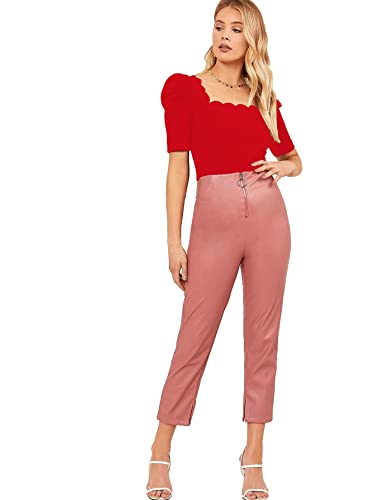 Image of Shasmi Women's Polyester Solid Slim Fit T-Shirt