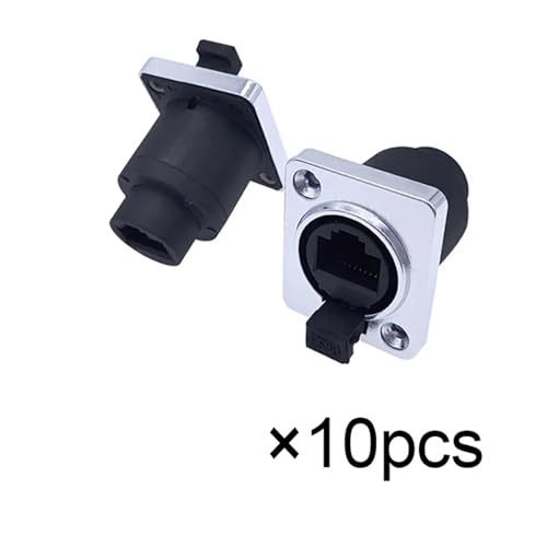Conector de red RJ45 profesional tipo D con capuchón protector aislante de goma 2