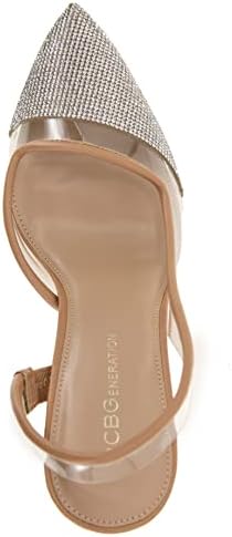 BCBGeneration Women's Hominy Pump, Clear/Tan, 8.5 | Image 4