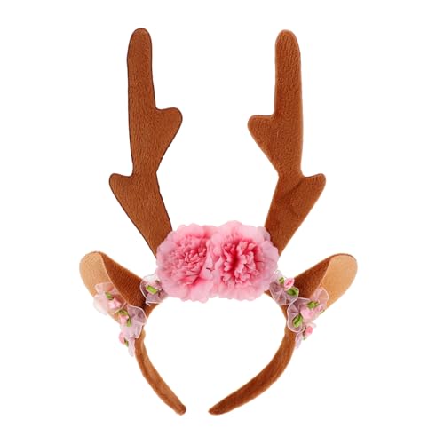 LEDMOMO 鹿の角のヘッドバンド クリスマス ハロウィン用 鹿の耳付き 角のヘアアクセサリー コスチューム アクセサリー 女性用 子供用 パーティー 髪飾り