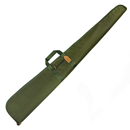 GUGULUZA Rembourré Housse de Fusil De Chasse 130cm, Bandoulière Amovible, Sac Etuis Souple de Transport pour Carabine sans Lunette,Vert