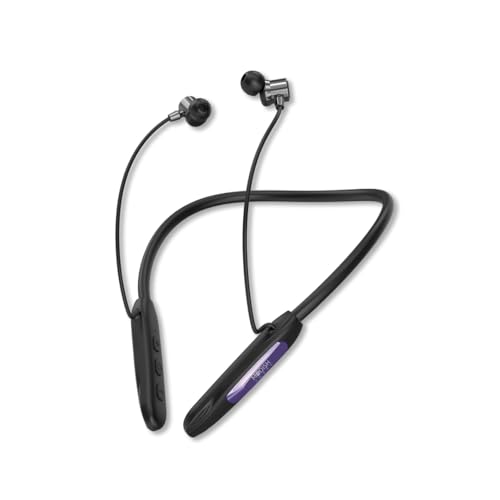 Image of ModishOmbre Mustang Neckband | 88Hrs Playback | 13mm Driver | 50ms Low Latency | Vibration Mode | Metal Ear-Shell | Hall Switch | 400Hr Standby | Long Battery Life | Secure Connection (Black)