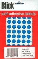 Blick Labels, Yellow, Self Adhesive Stickers Office Pack, Coloured Dot, Circles, 13mm, 2240 Labels, Home, Office, Family, School, Holiday Calendar Organising, Planner, Rewards Chart, Colour Coding