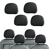 SSNNUU 4PCS Headrest Covers for Cars,Breathable Fibre Car Headrest Covers for Car Decorations & Protections,All-Season Universal Car Interior Accessories Fits Truck SUV Car Seat Headrest Pillow