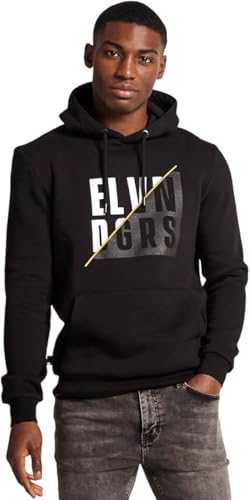 Eleven Degrees Top Hombre Deportivo con Capucha Black. (S)