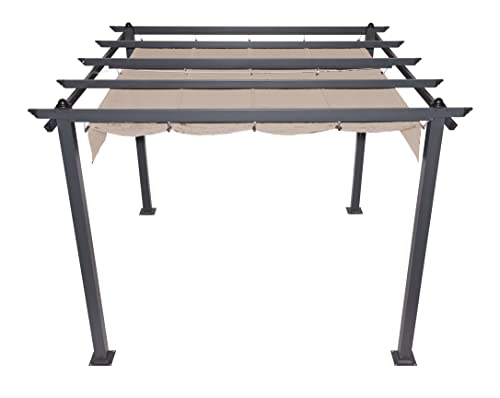 Coolaroo-Aurora-Pergola-Backyard-or-Patio-Shade-Pergola-Light-Filtering-90-UV-Block-910-x-910-Smoke Coolaroo Aurora Pergola Backyard or Patio Shade Pergola Light Filtering 90 UV Block 910 x 910 Smoke