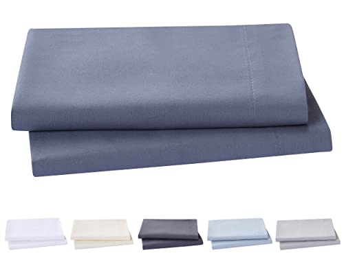 Todocama 2 Pillow Cases Extra Soft Microfiber Hypoallergenic Set of 2 Pillow Cases 105x40 cm Grey Blue, Blue Grey Áceo - Image 2