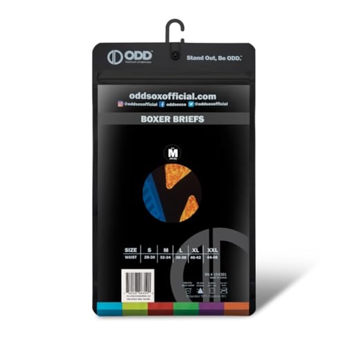 Odd Sox, Doritos, Cheetos, Funyuns, Men's Fun Boxer Brief Underwear, Adult 6