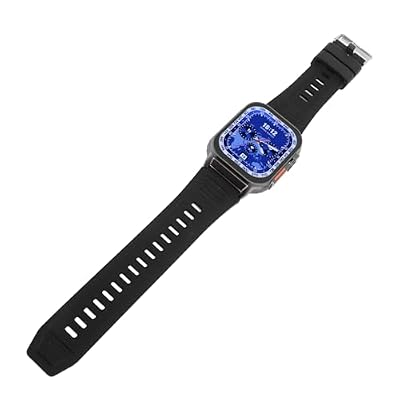 Omquot Touchscreen Smart Watch Stylish Water Resistant Fitness Tracker for Outdoor Sports 2.01 Inch Bluetooth Calling (Black)