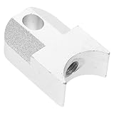 FONDOTIN Rollstuhl Fußstützen Arretierblock aus Aluminiumlegierung Universeller Ersatz Fußstützenanschlag für Elektrorollstühle Rutschfeste Positionierung Verbesserte Stabilität und