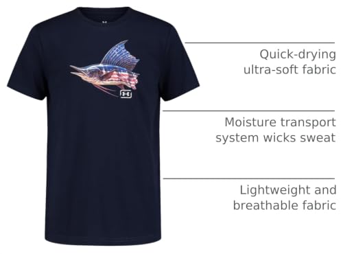 Image of Under Armour Boys' Short Sleeve Graphic T-Shirt, Soft & Comfortable, Outdoor Collection