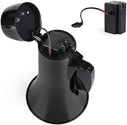 Megaphones Power Portable 35W Bullhorn Megaphone Speaker with Built-in Siren USB Flash Drive 240S Recording Black Great for Outdoor Announcements Amplifiers(No Battery)