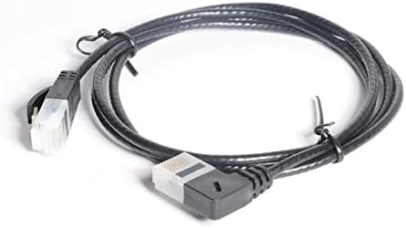 INNOV8 Ultra Slim Cat6a Ethernet Cable, Right Angle UTP Network Patch Cat 6a Category 6 Cable - (1m)